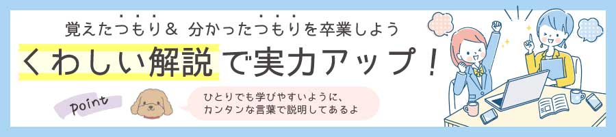 解説で実力アップ!