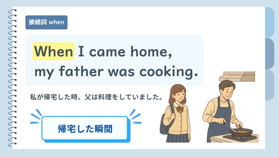 接続詞 when と while のちがい